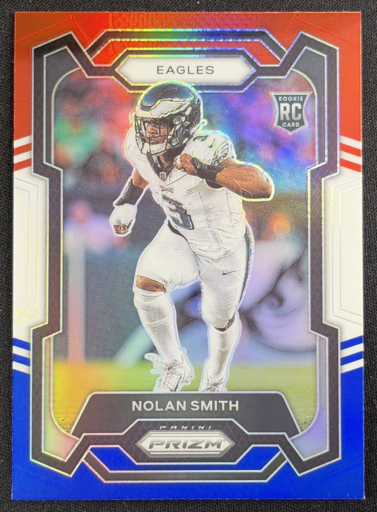 Nolan Smith 2023 Panini Prizm Red White and Blue Eagles Sports Trading Card