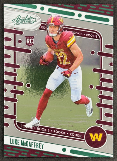 Luke McCaffrey 2024 Panini Absolute Rookies Commanders Default Title Sports Trading Cards