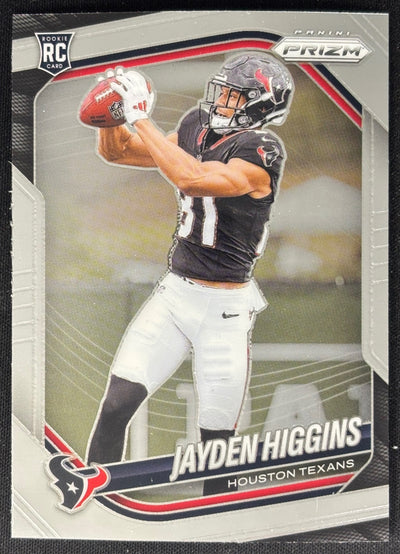 Jayden Higgins 2025 Prizm Texans Sports Trading Card
