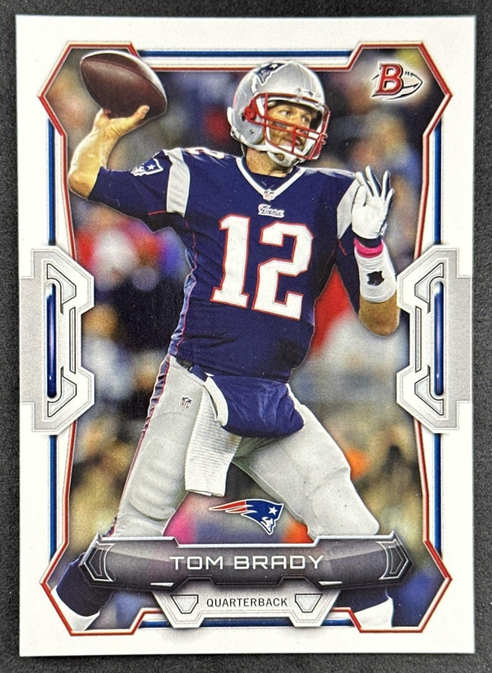 Tom Brady 2015 Bowman Patriots front