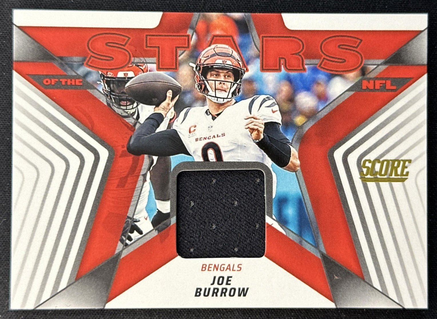 Joe Burrow 2025 Panini Score Stars of the NFL Jersey Bengals