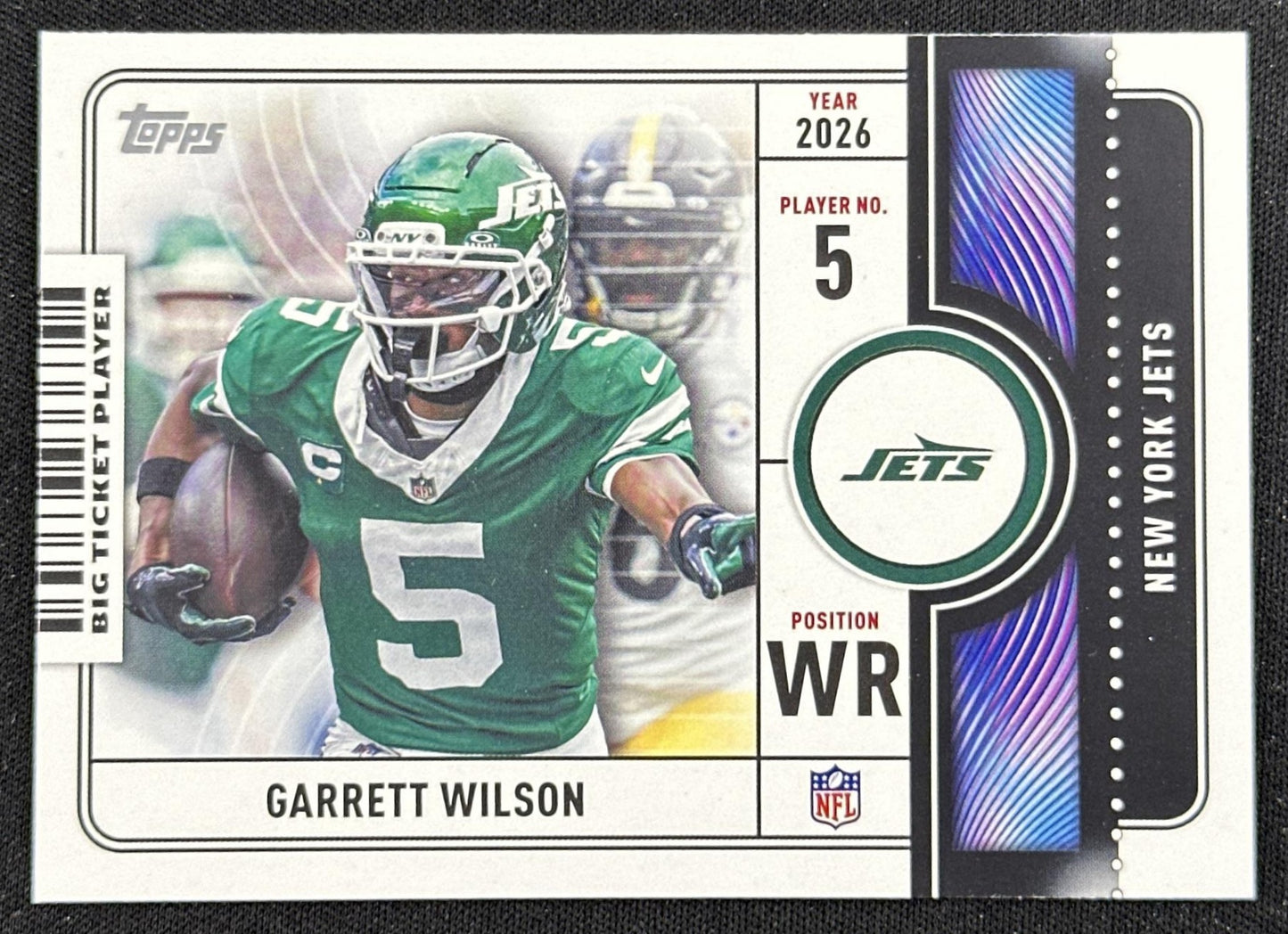 Garrett Wilson 2026 Topps Flagship Big Ticket Players Jets