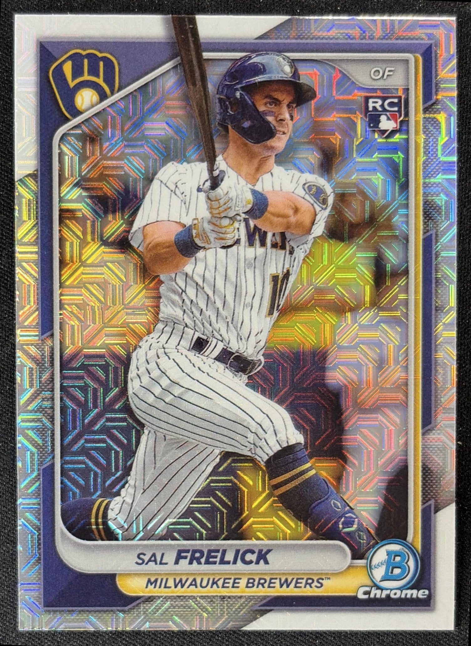 Sal Frelick 2024 Bowman Mega Box Mojo Refractor Brewers front