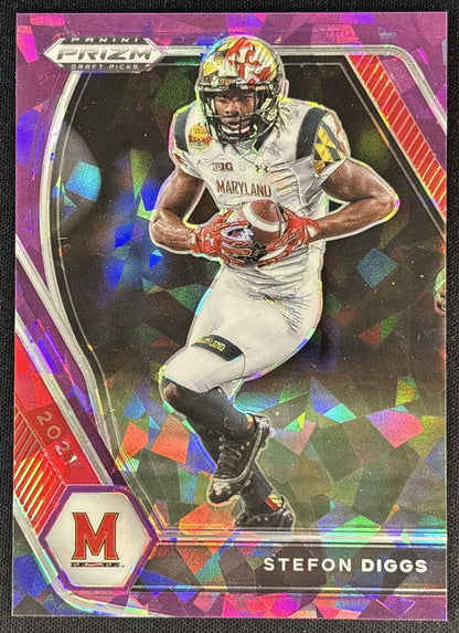 Stefon Diggs 2021 Panini Prizm Draft Picks Collegiate Purple Ice /149