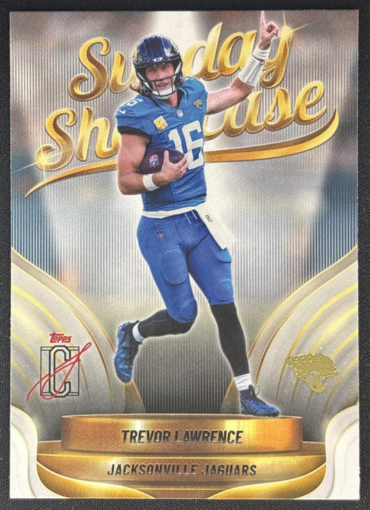 Trevor Lawrence 2025 Topps Signature Class Sunday Showcase Jaguars front