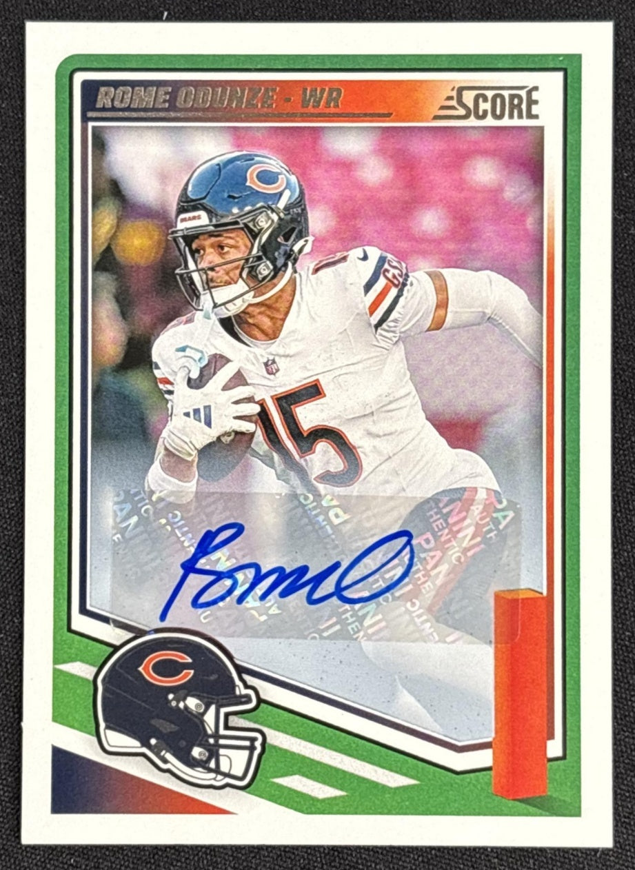 Rome Odunze 2025 Panini Score Signatures Bears Default Title Sports Trading Cards