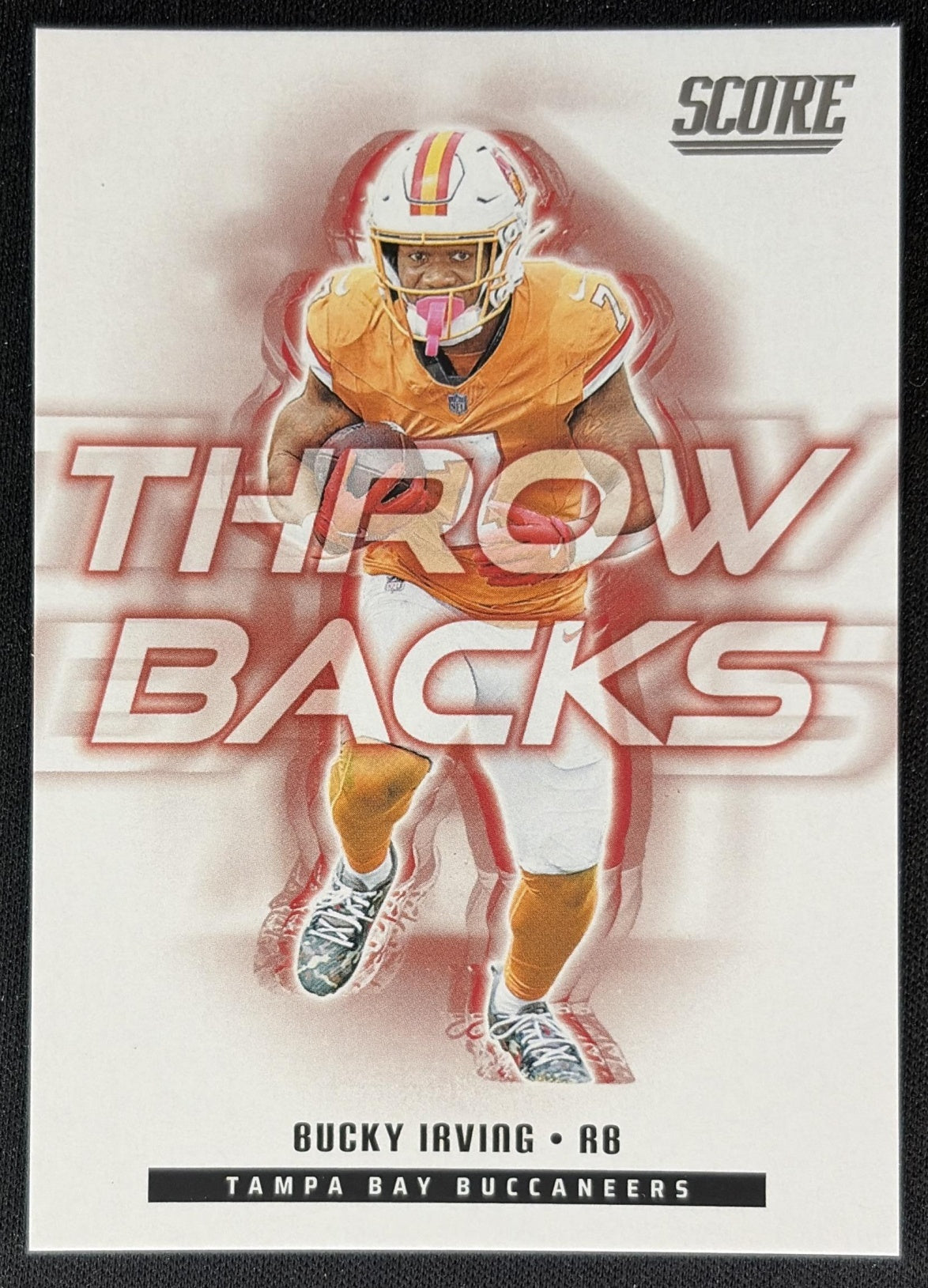Bucky Irving 2025 Panini Score Throwbacks Buccaneers Front
