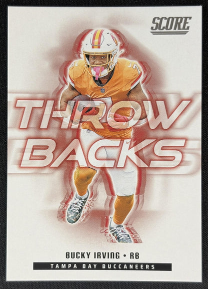 Bucky Irving 2025 Panini Score Throwbacks Buccaneers Front