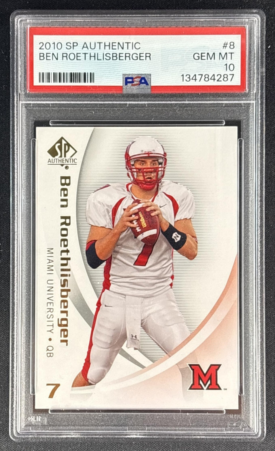 Ben Roethlisberger 2010 SP Authentic PSA 10 134784287 Sports Trading Cards