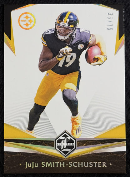 JuJu Smith-Schuster 2020 Panini Limited Gold Spotlight /75 Steelers Pittsburgh Steelers Sports Trading Card