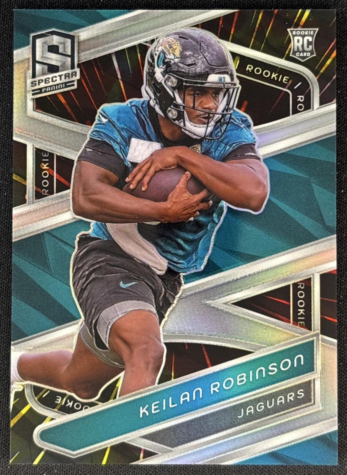 Keilan Robinson 2024 Panini Spectra Rookies Hyper /75 Jaguars Front