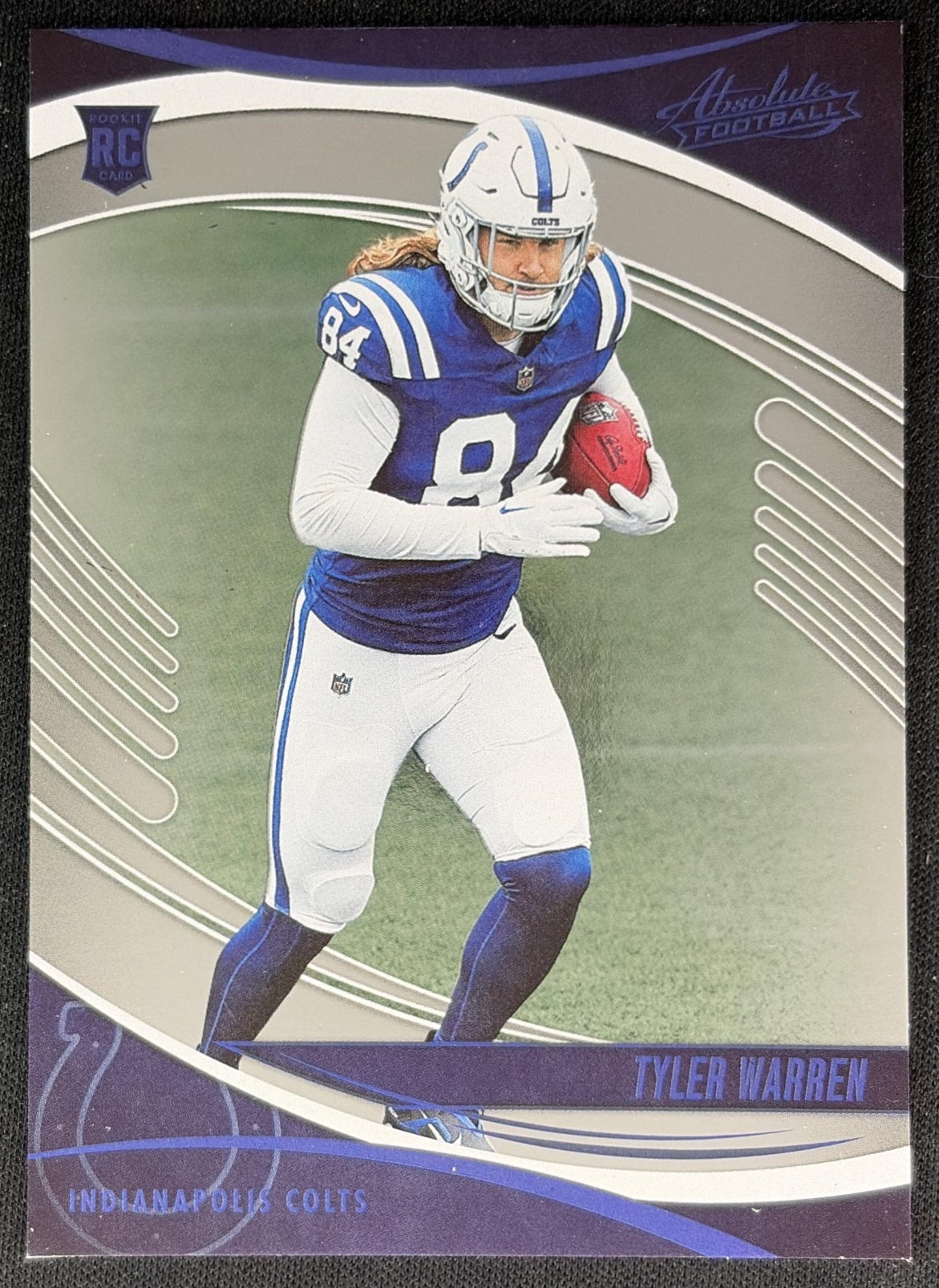 Tyler Warren 2025 Panini Absolute Rookies Blue Colts front