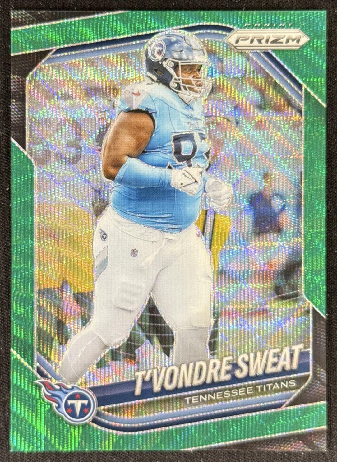 T'Vondre Sweat 2025 Panini Prizm Green Wave Titans Sports Trading Card