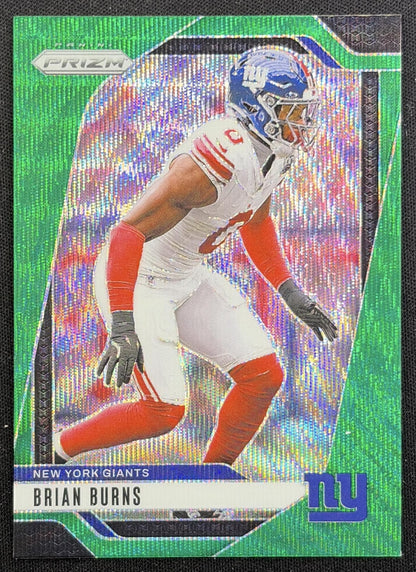 Brian Burns 2024 Panini Prizm Green Wave Giants