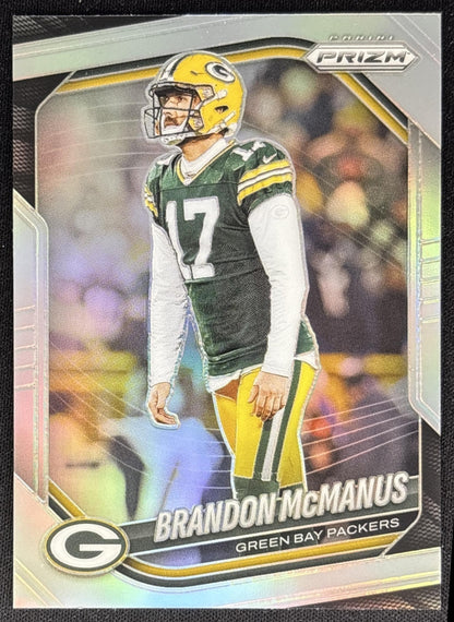 Brandon McManus 2025 Panini Prizm Silver Packers Sports Trading Cards