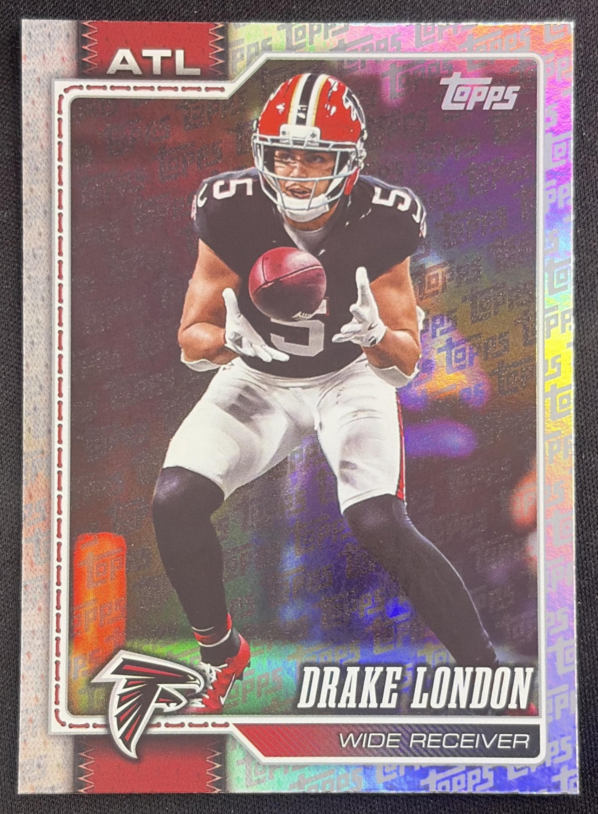 Drake London 2026 Topps Fanatics Foil Falcons Sports Trading Card