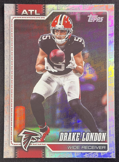Drake London 2026 Topps Fanatics Foil Falcons Sports Trading Card