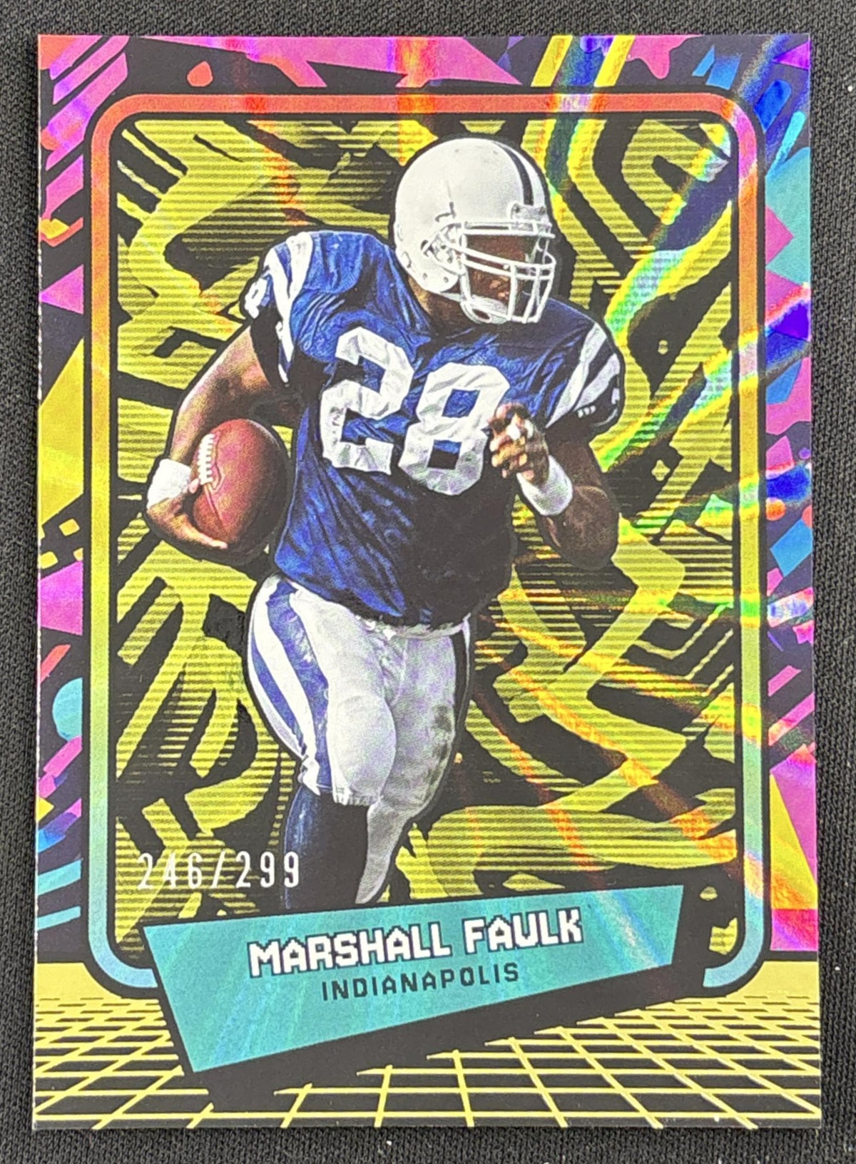 Marshall Faulk 2026 Panini 90s Pop Culture Yellow /299