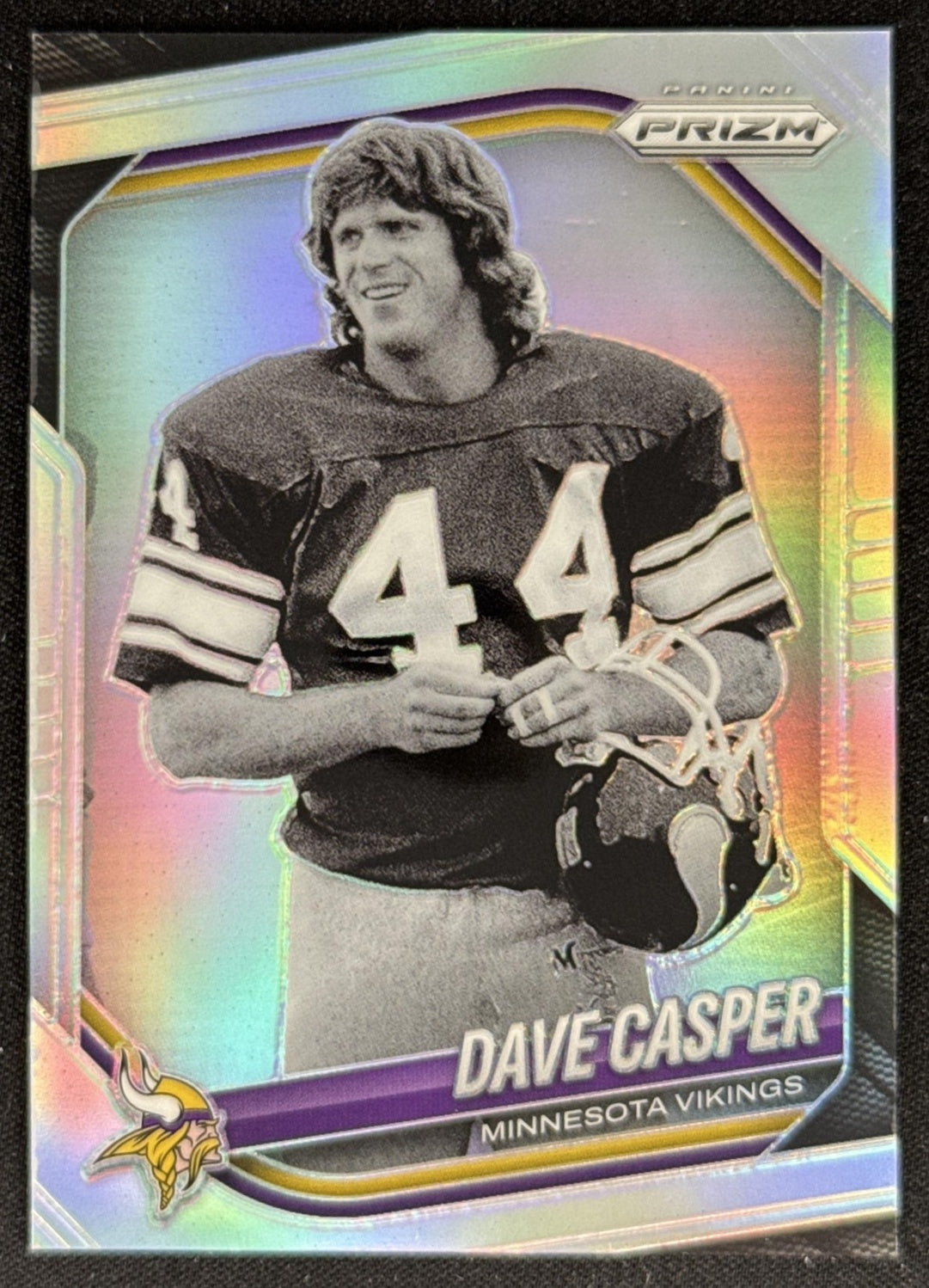 Dave Casper 2025 Panini Prizm Silver Vikings Sports Trading Card