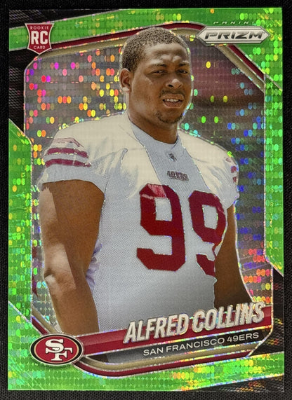 Alfred Collins 2025 Panini Prizm Neon Green Pulsar