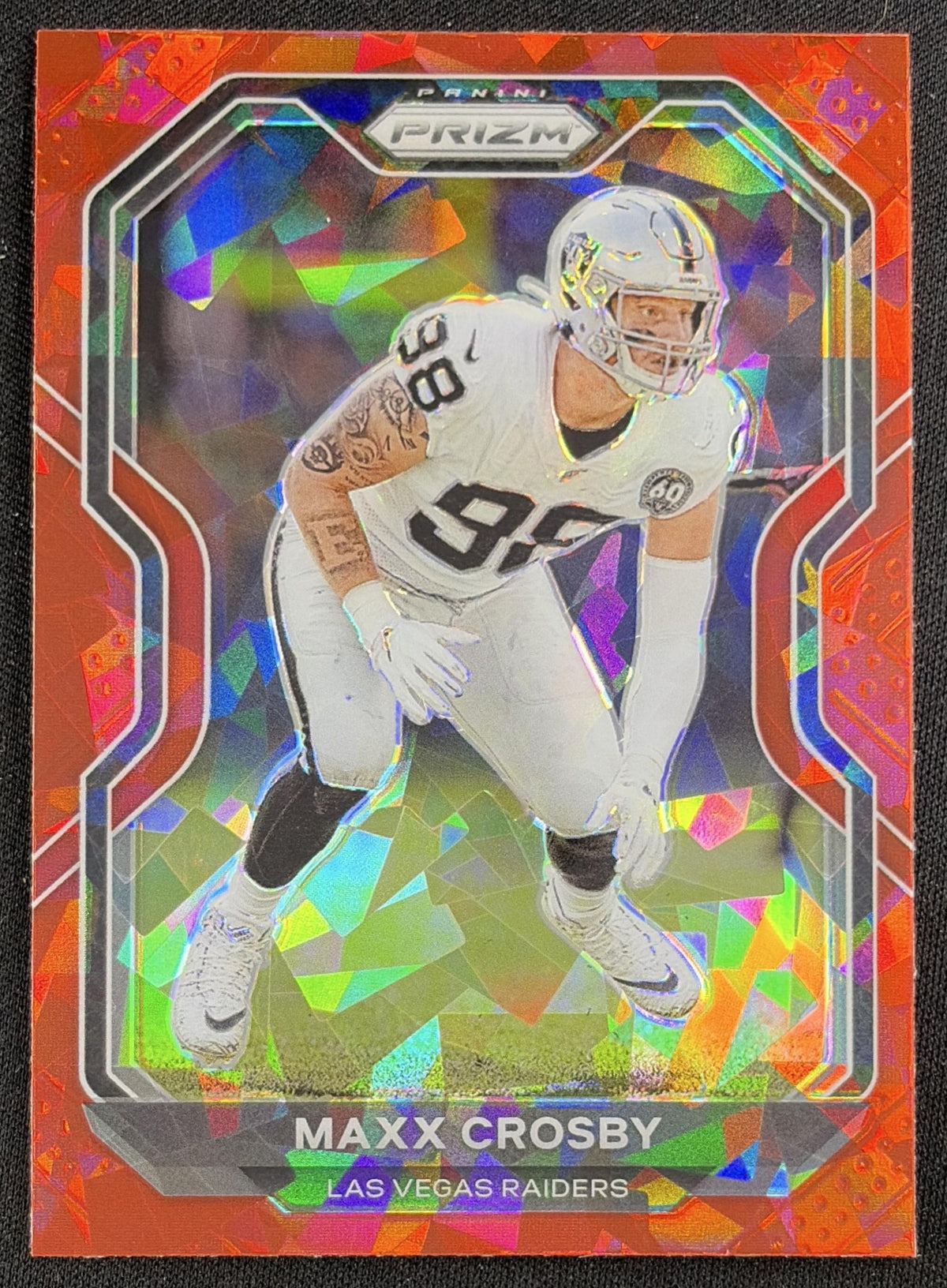 Maxx Crosby 2020 Panini Prizm Red Ice Raiders Sports Trading Card