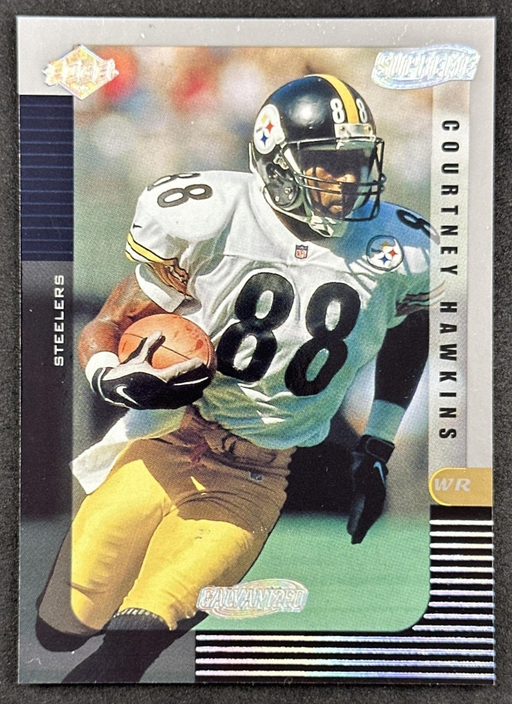 Courtney Hawkins 1999 Collector's Edge Supreme Galvanized /500 Steelers front