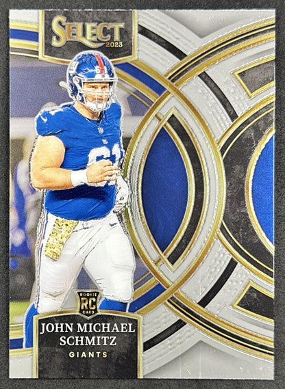 John Michael Schmitz 2023 Panini Select Giants front sports trading card