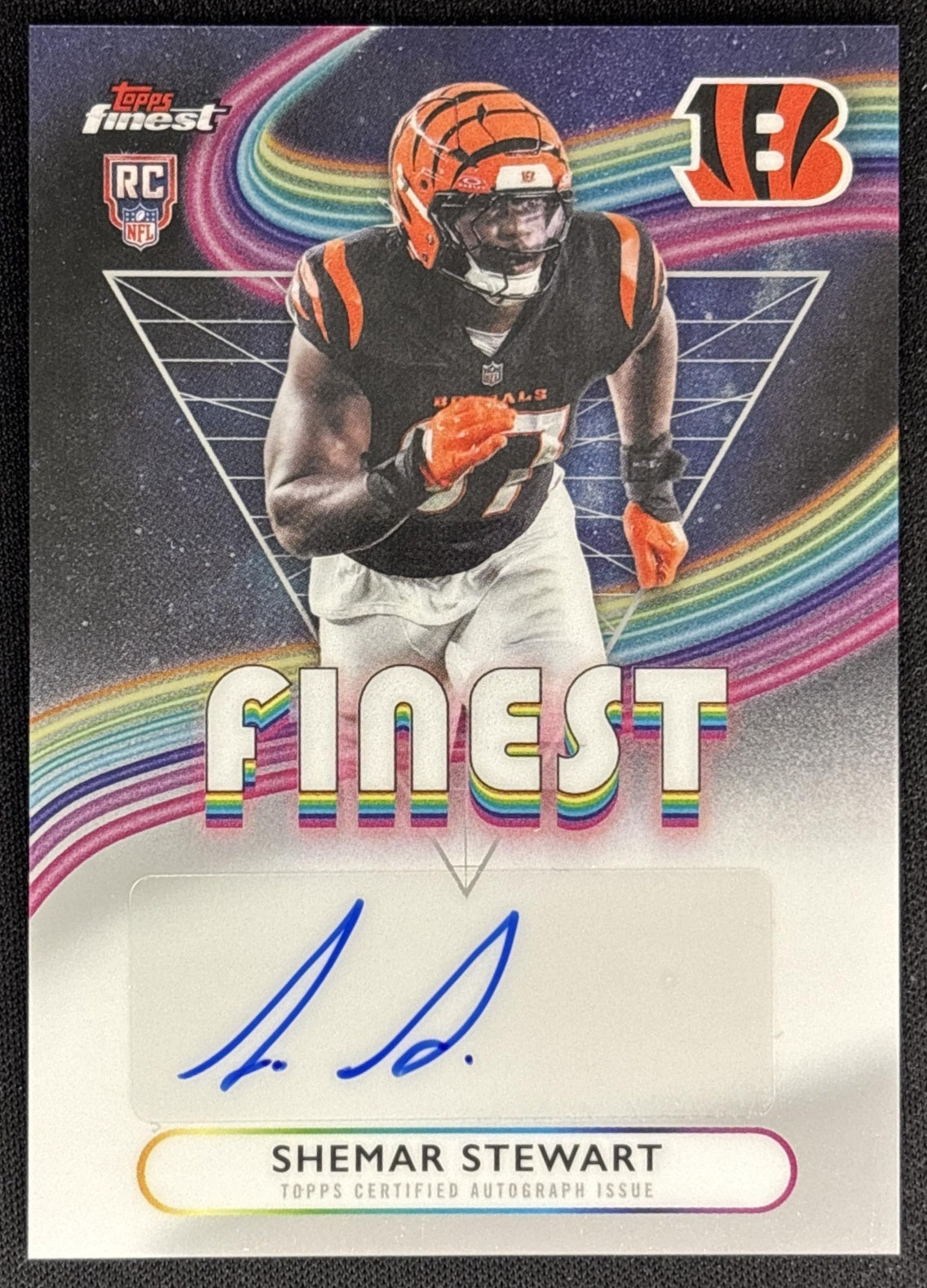 Shemar Stewart 2025 Topps Finest Rookie Auto Bengals front