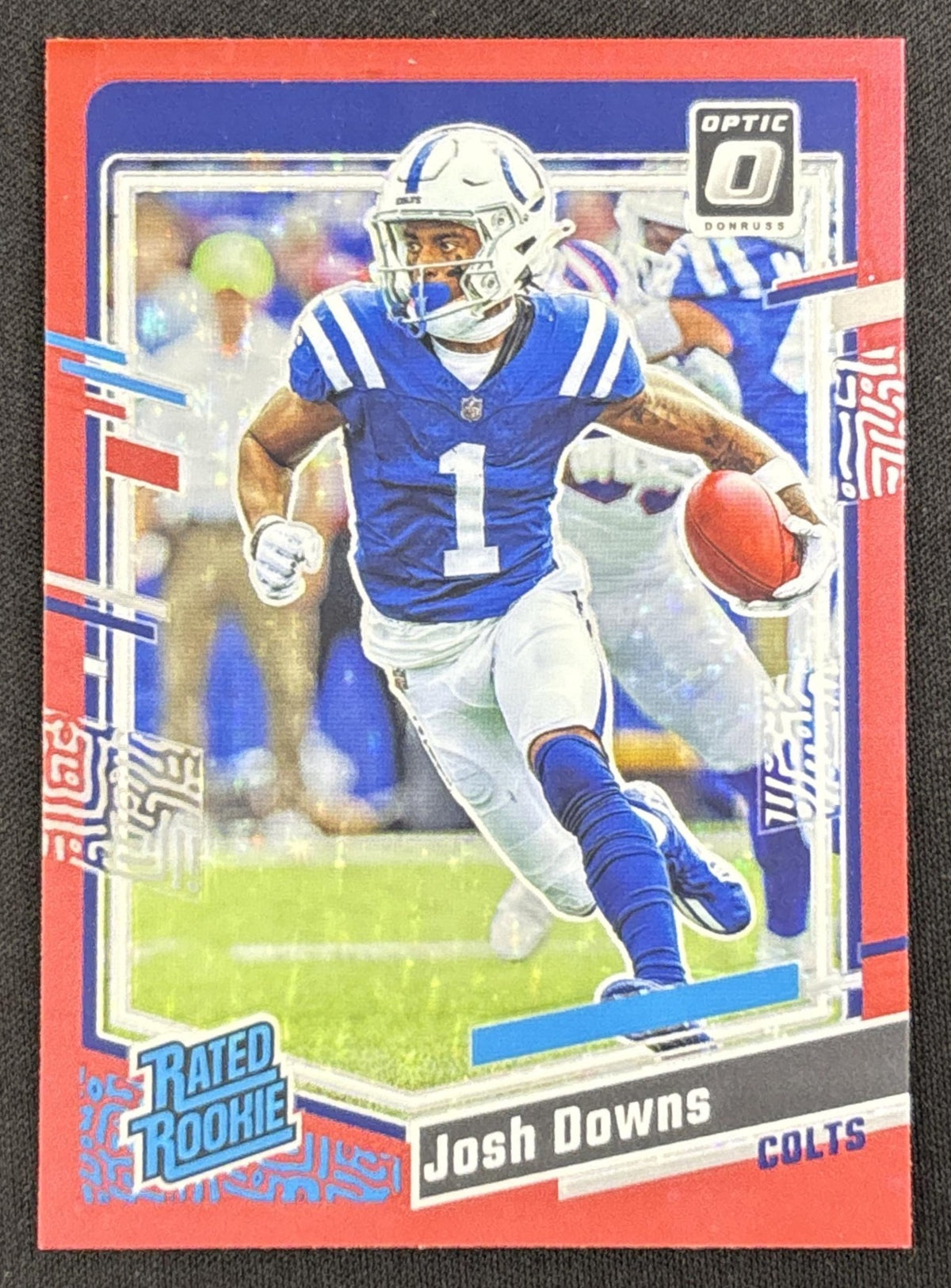 Josh Downs 2023 Panini Donruss Optic Red Stars Prizm Colts