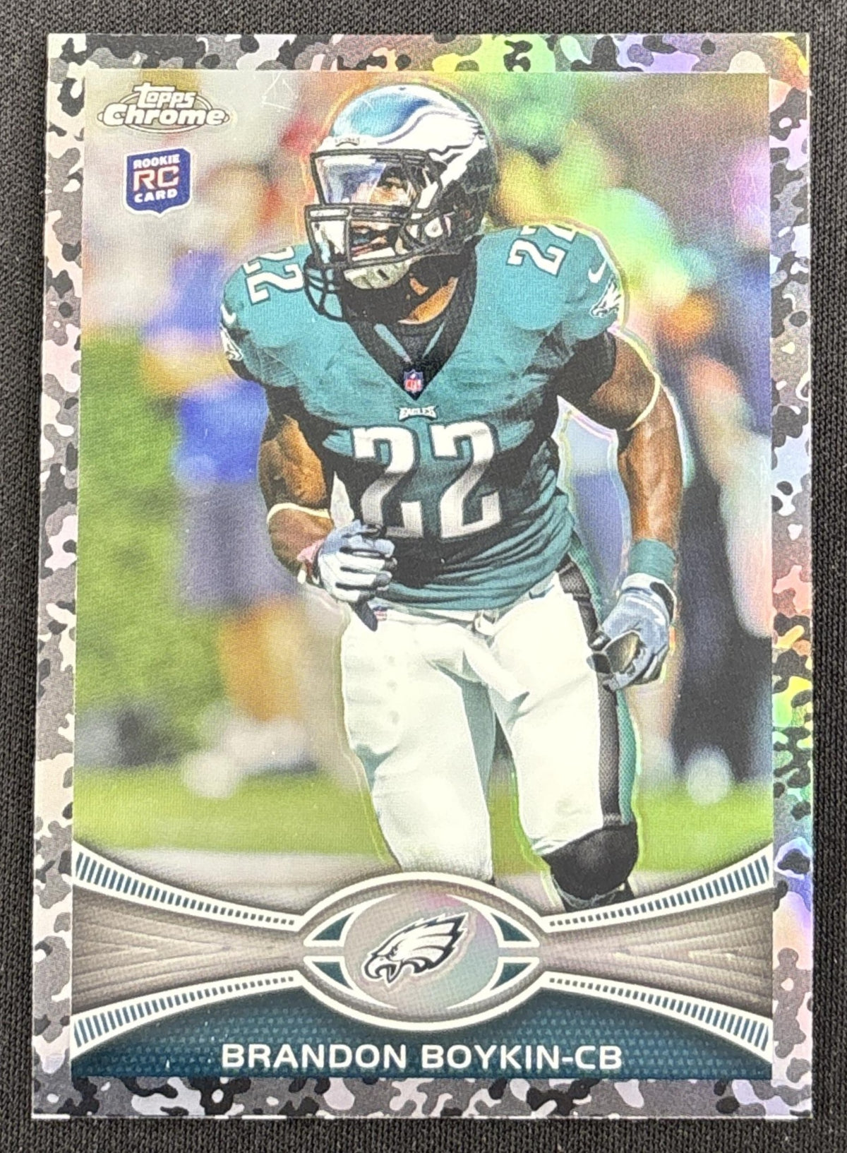 Brandon Boykin 2012 Topps Chrome Camo Refractor /499 Eagles