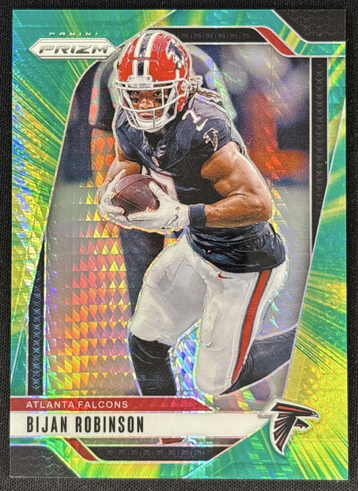 Bijan Robinson 2024 Panini Prizm Hyper /180 Falcons front
