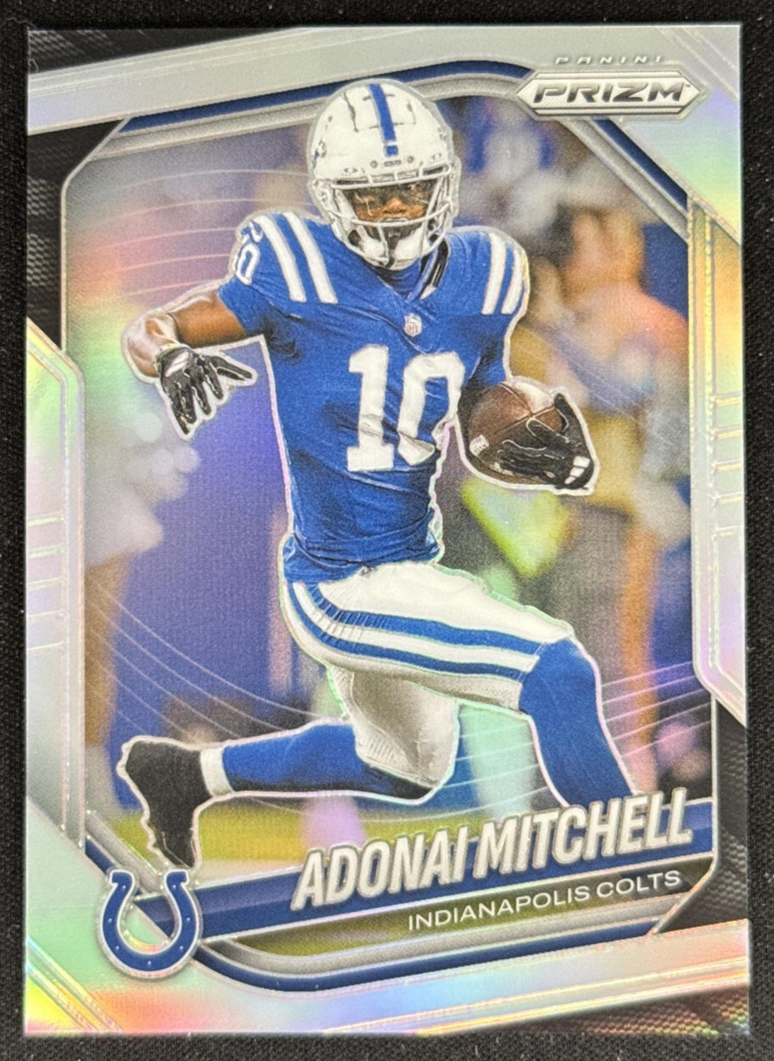 Adonai Mitchell 2025 Panini Prizm Silver Colts Indianapolis Colts Sports Trading Card