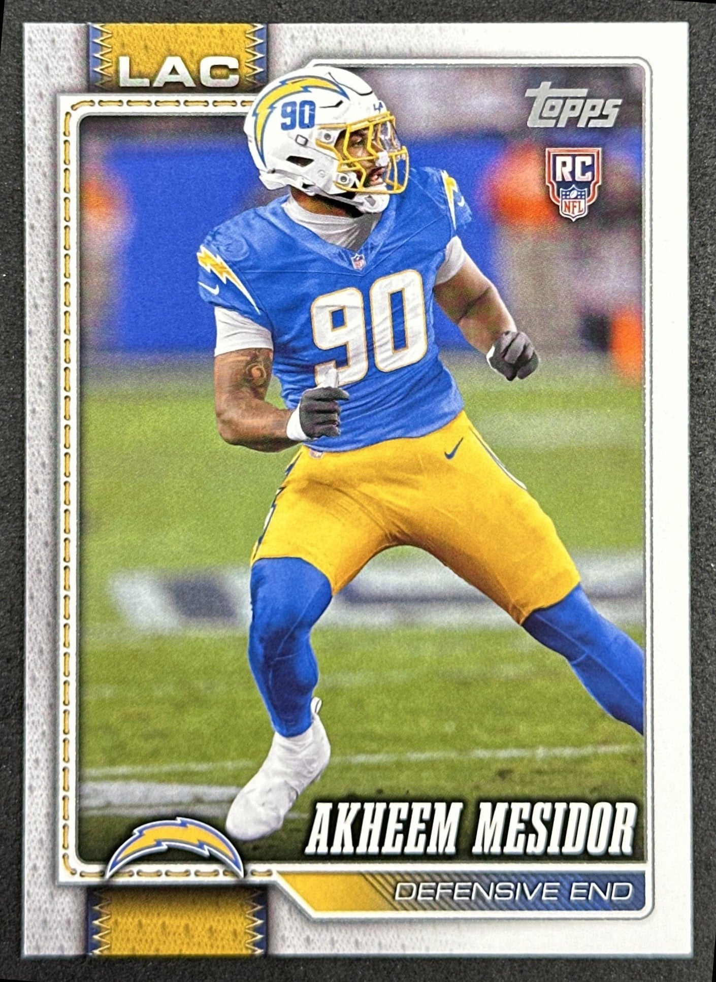 Akheem Mesidor 2026 Topps Flagship Rookie Chargers Sports Trading Cards