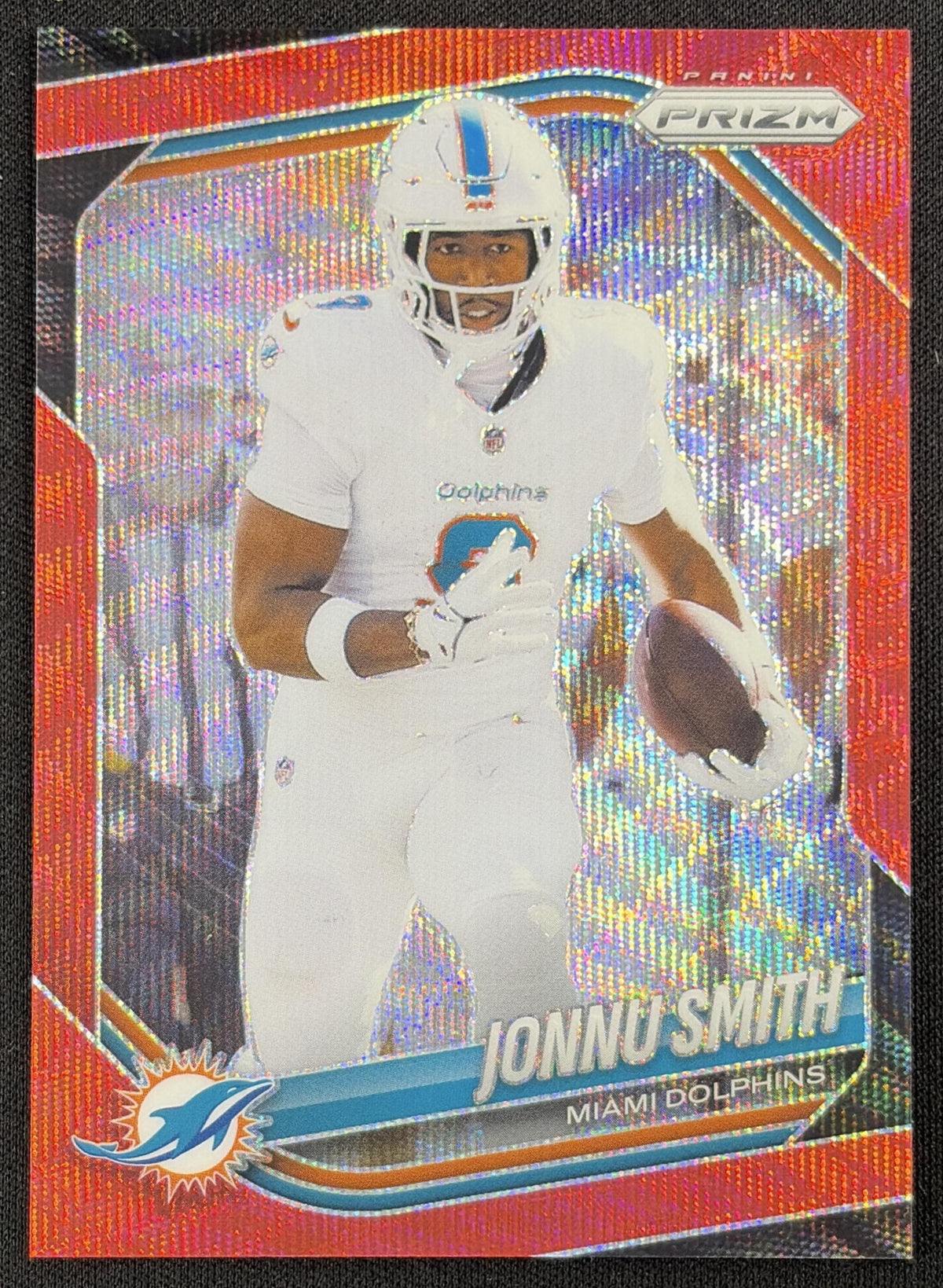 Jonnu Smith 2025 Panini Prizm Red Wave /149 Dolphins