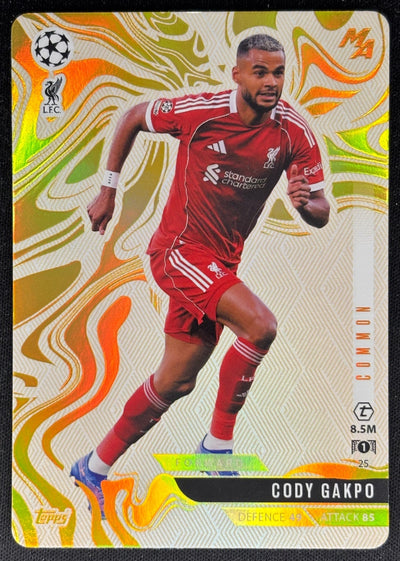 Cody Gakpo 2025 Topps Match Attax Madness UEFA Champions League Common Liverpool Sports Trading Cards