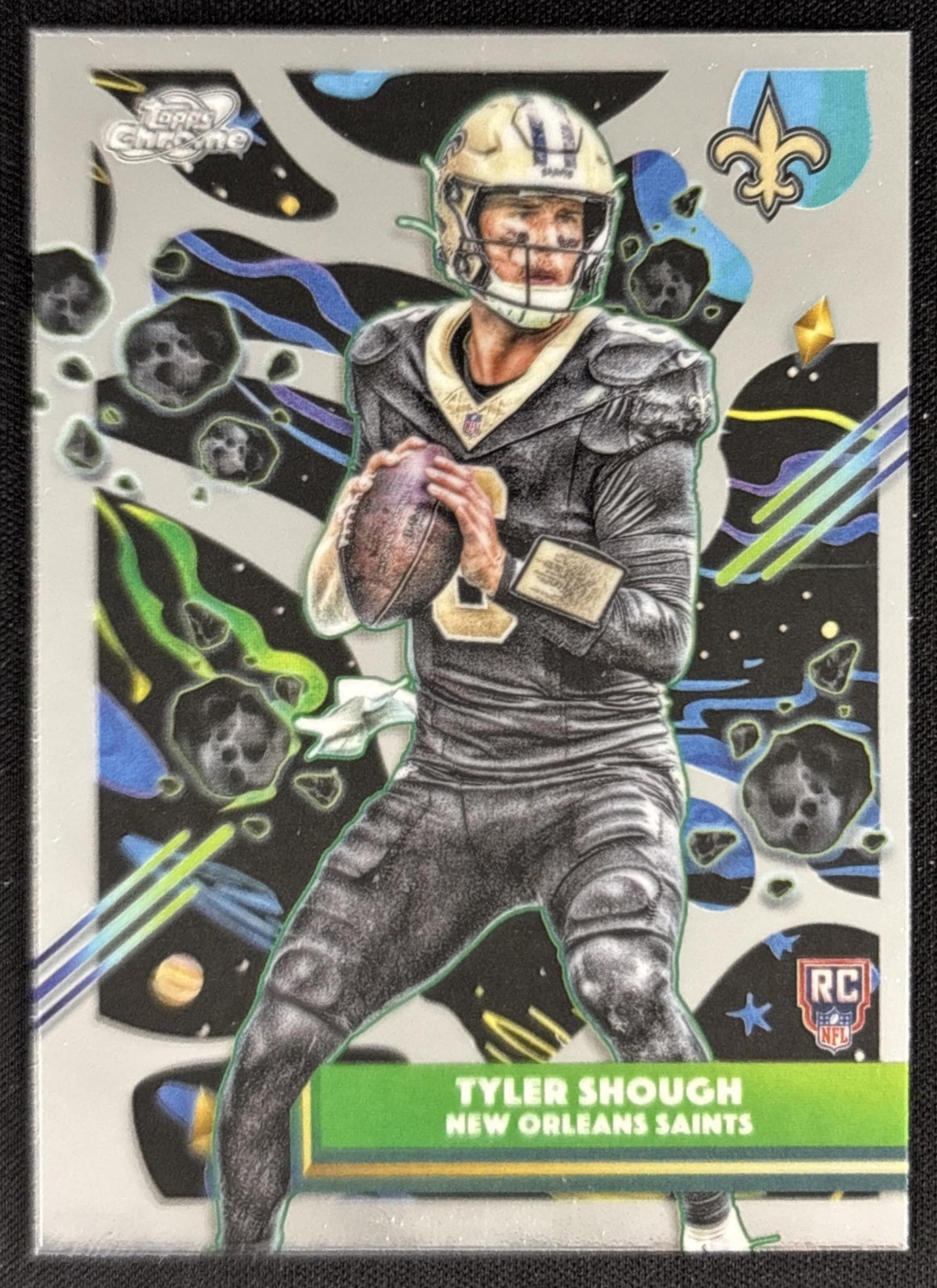Tyler Shough 2025 Topps Cosmic Chrome Saints