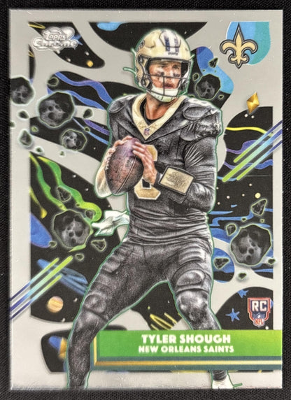 Tyler Shough 2025 Topps Cosmic Chrome Saints