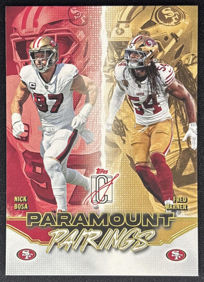 Patrick Mahomes II Travis Kelce 2025 Signature Class Paramount Pairings Chiefs