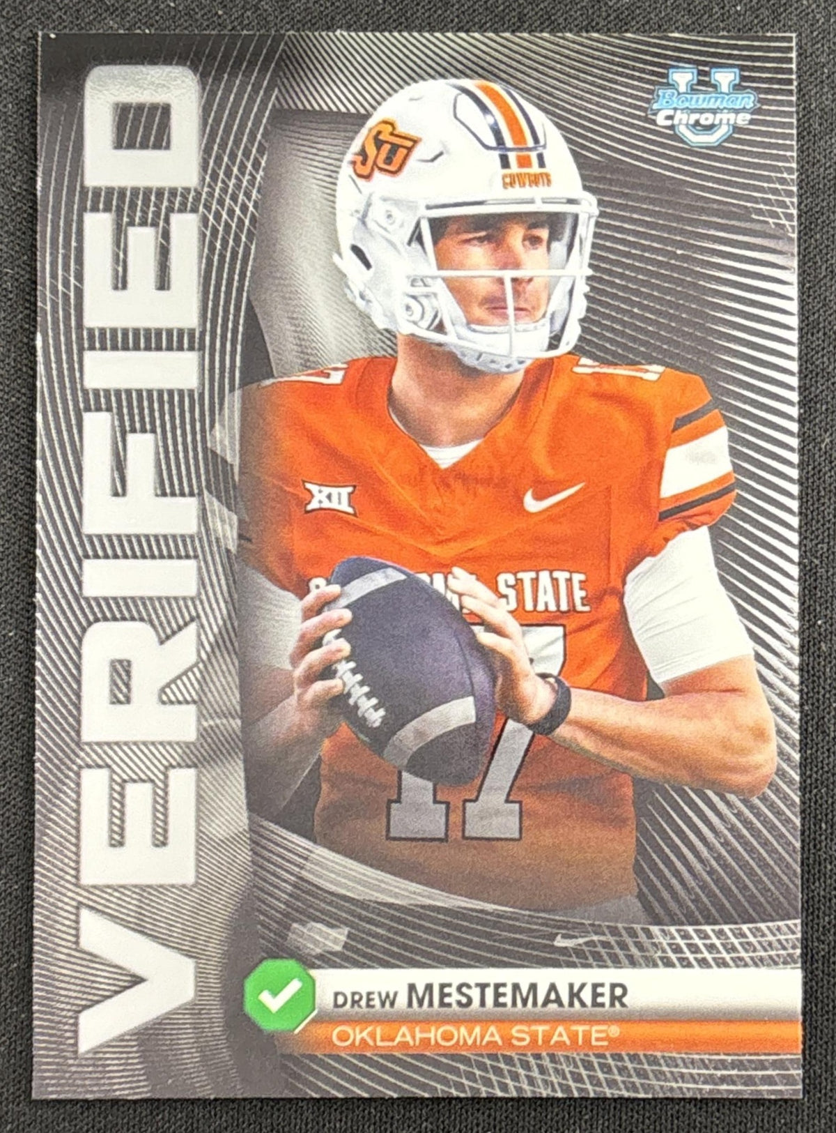 Drew Mestemaker 2026 Bowman Verified Chrome Cowboys
