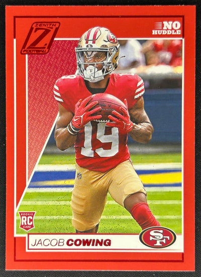 Jacob Cowing 2024 Panini Zenith No Huddle 49ers Sports Trading Cards