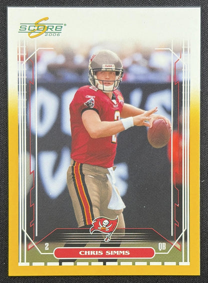 Chris Simms 2006 Score Gold /600 Buccaneers