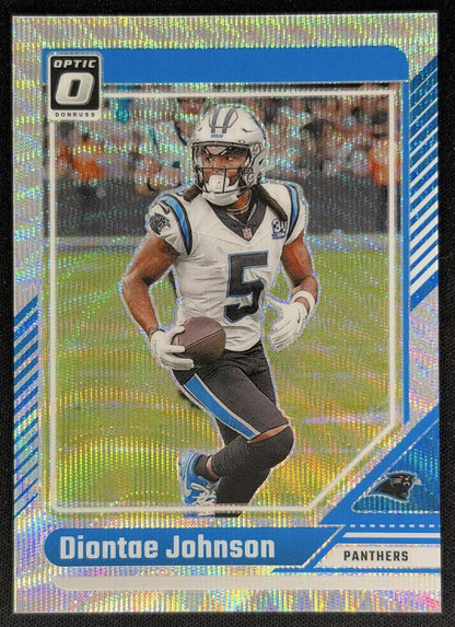 Diontae Johnson 2024 Panini Donruss Optic Wave /300 Panthers