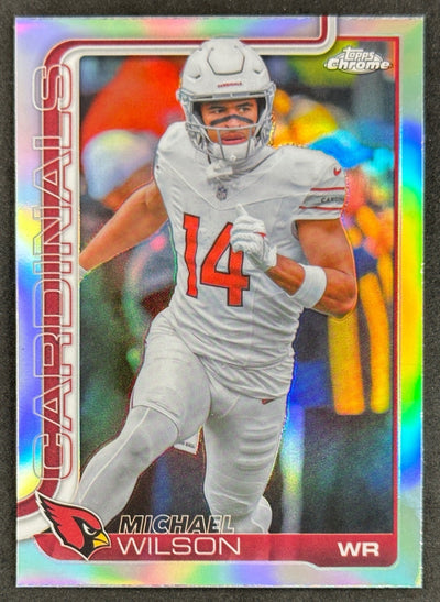 Michael Wilson 2025 Topps Chrome Refractor Cardinals Sports Trading Cards