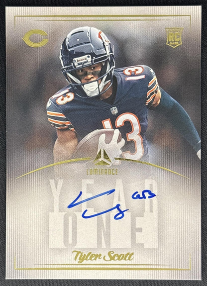 Tyler Scott 2023 Panini Luminance Year One Signatures RPS Bears Sports Trading Cards