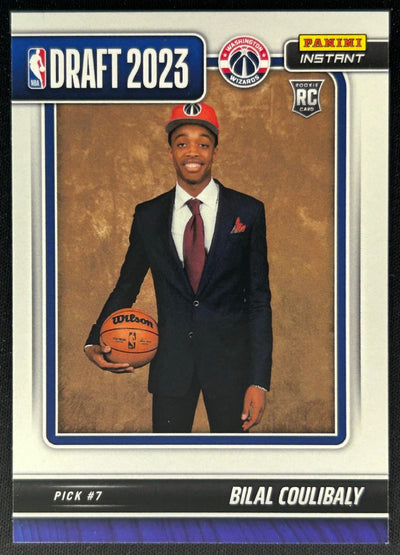 Bilal Coulibaly 2023 Panini Instant NBA Draft Night Wizards Sports Trading Cards