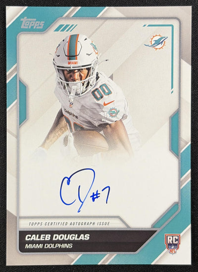 Caleb Douglas 2026 Topps First Signatures Dolphins Sports Trading Card