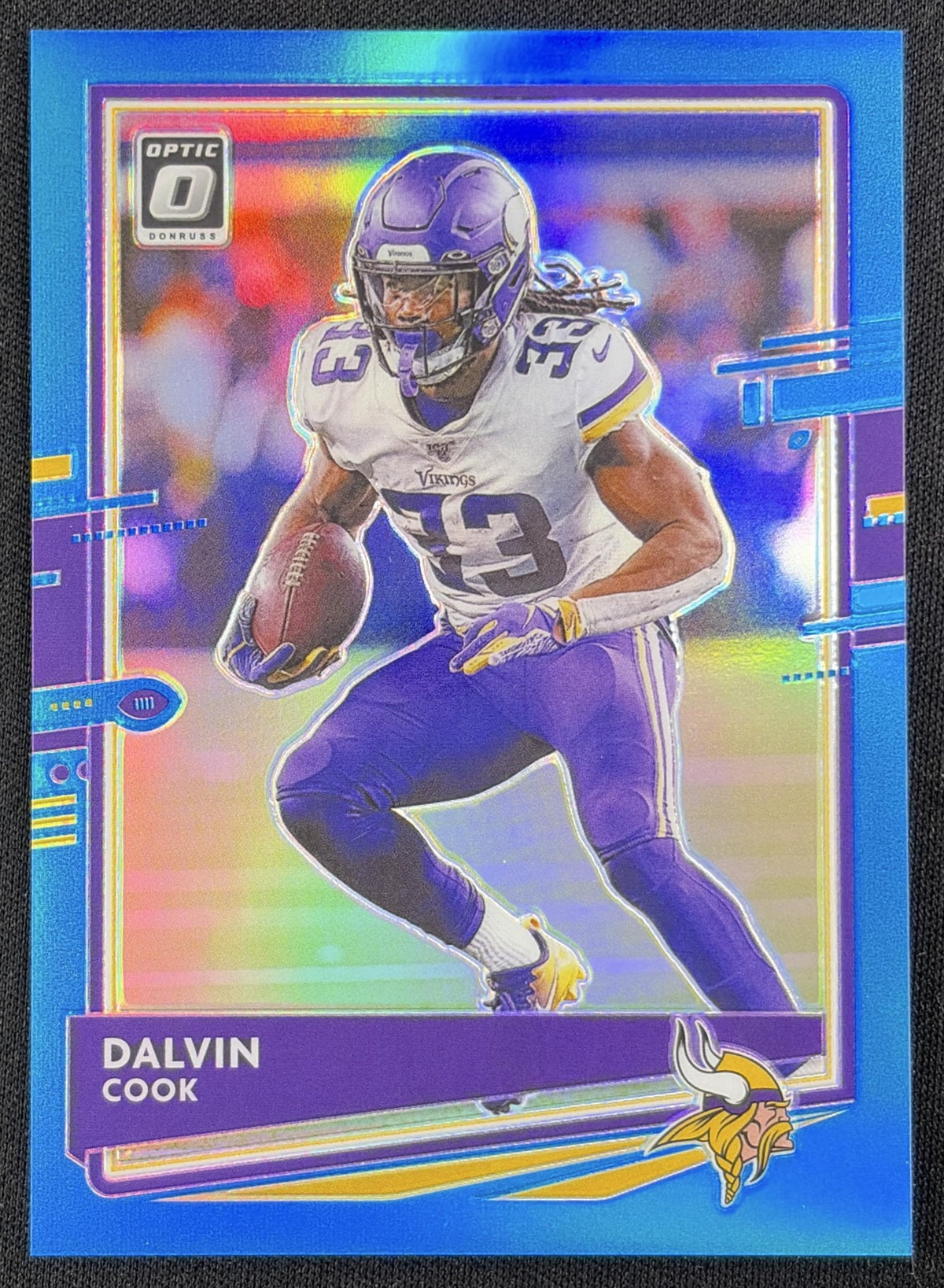Dalvin Cook 2020 Panini Donruss Optic Aqua Prizm /299 Vikings