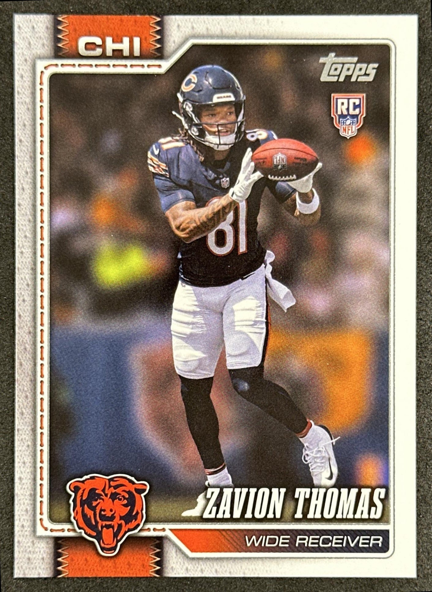 Zavion Thomas 2026 Topps Flagship Rookie Bears Sports Trading Cards