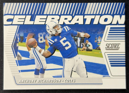 Anthony Richardson 2025 Panini Score Celebration Colts Sports Trading Cards