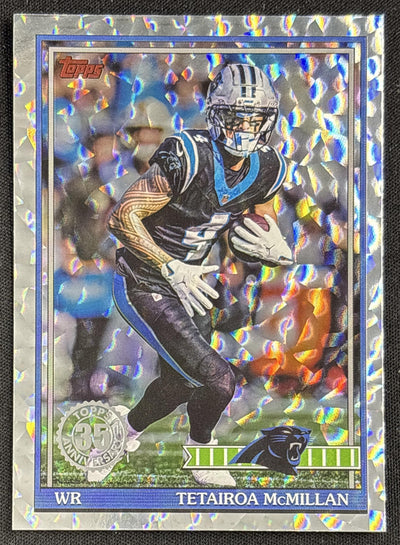 Tetairoa McMillan 2026 Topps 1991 Crackle Foil Panthers Sports Trading Card